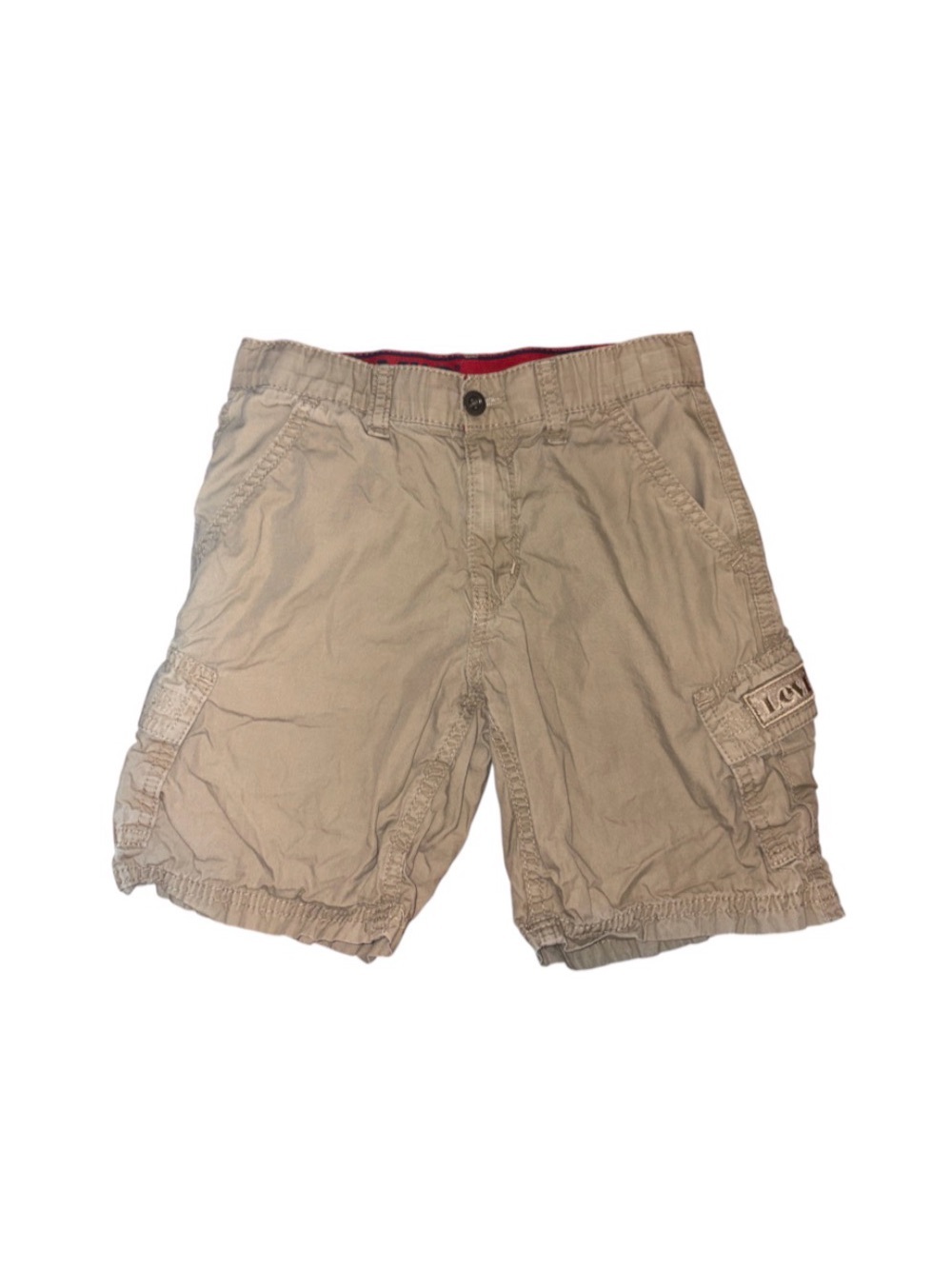 Levi’s Khaki/Tan Casual Cargo Shorts Utility Camping Outdoor Boys Size 8 Reg W24